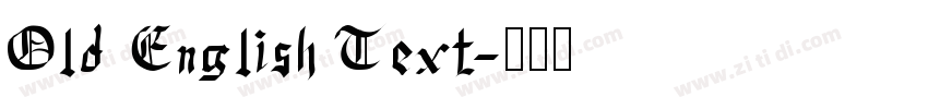 Old English Text字体转换